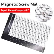 Us 1 18 43 Off Mobile Phone Repair Tools Pad 145 X 90mm Magnetic Screw Mat Memory Chart Work Pad For Fixing Screws In Hand Tool Sets From Tools On