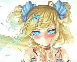 Most dolls have long fluffy hair, so they can be braided and make different hairstyles. Blonde Anime Girl Blue Eyes Angry Expression Face Blonde Hair Blue Eyed Anime Girl 1280x1024 Wallpaper Teahub Io