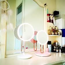 desktop vanity mirror led light