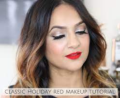 clic holiday red lip makeup tutorial