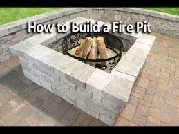 how to build a square fire pit you