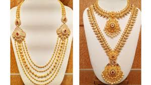Latest Gold Long Necklace Designs Gold Long Chain Designs