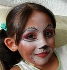 kitty cat face painting designs