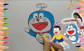 Gambar mewarnai tersebut meliputi mewarnai gambar pemandangan, alam semesta, alat berat. Ayo Menggambar Dan Mewarnai Doraemon Belajar Mengenal Cute766