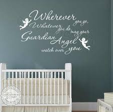 Nursery Wall Sticker Quote Wherever You