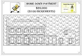 Printable Home Down Payment Chart Mark Off In 100 Dollar Increments Countdown Toward Making A Dream Come True Debt Free
