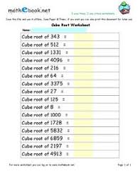 Roots what is a square root ? Cubes And Cube Root Lesson Plans Worksheets Reviewed By Teachers