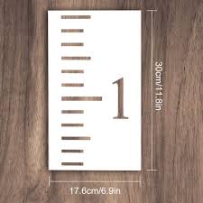 Sonnis 6ft Growth Chart Ruler Stencil 6pcs Hollow Out Ruler