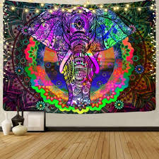 Uv Reactive Tapestry With Wall Hanging