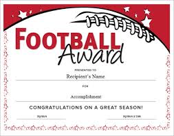 Free 16 Sample Football Certificate Templates In Pdf Psd
