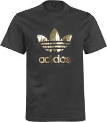 Se vores store udvalg af adidas. Adidas Trefoil T Shirt Black Gold