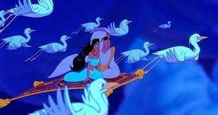 aladdin and jasmine on the flying carpet