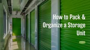 how to pack organize a storage unit