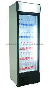 Commercial Used Beverage Cooler Glass