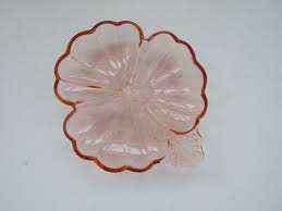 1940s Pink Depression Glass Candy Dish