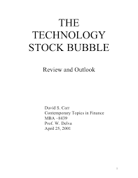 The Technology Stock Bubble