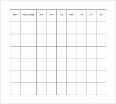 Responsibility Chart Template 11 Free Sample Example