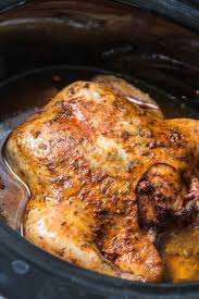Tender Slow Cooker Whole Chicken