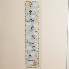 Personalised Repositionable Monkey Height Chart