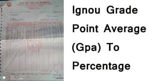 ignou grade point average gpa to