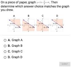 Answer Choice Matches The Graph