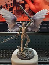 Azazel with 3d printed wings, reposting with a better picture. Just need  that dang Keeper of Secrets kit for some rope bits : r/Slaanesh