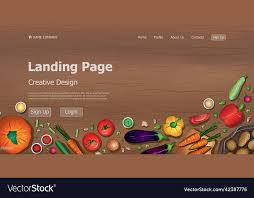 eco food landing page design