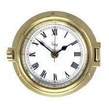Buy Victory Brass Clock Porthole Style