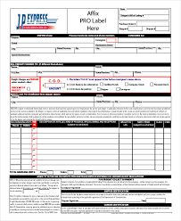 Simple Bill Of Lading Template 11 Free Word Pdf