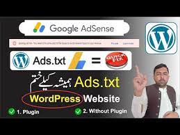 ads txt file adsense wordpress without