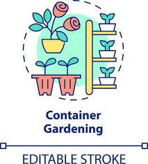 Container Gardening Concept Icon