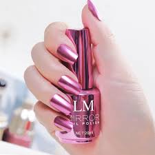 lingouzi 12 colors metal nail polish
