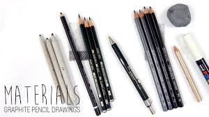 Carefully choose the type of pencil. Drawing Materials Art Supplies I Use For My Graphite Pencil Drawings Emmy Kalia Youtube