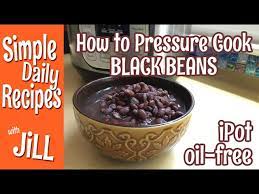 pressure cook black beans instant pot