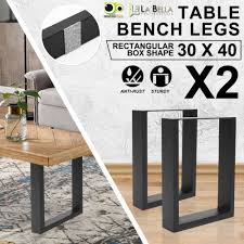 2x Coffee Dining Table Legs Bench Box