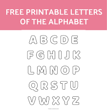 free alphabet printables letters