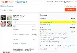 Shutterfly Shipping Info Times Cost Where Ship From