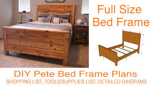 diy bed frame plans how to make a bed