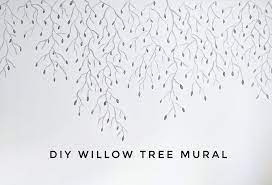 Diy Weeping Willow Mural Eclectic Spark