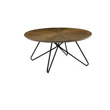 Dual Tone Round Wooden Coffee Table