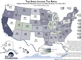 Monday Map Top State Income Tax Rates 2013 Tax Foundation