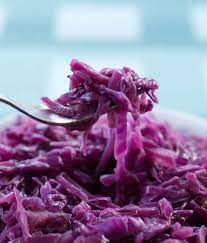 quick braised red cabbage with cider