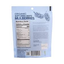 organic soft dried white mulberries