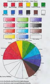 Crayola Colored Pencil Color Chart In 2019 Crayola Colored
