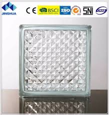 Quality Lattice Clear Glass Brick Block