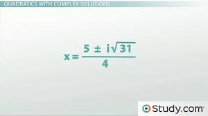 Solve Quadratics With Complex Numbers