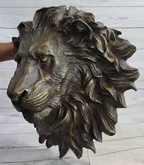 Real Bronze Lion Head