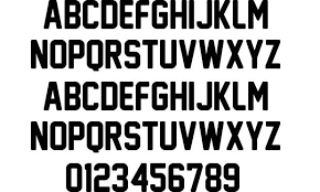 New Athletic M54 Font By Justme54s Fontriver