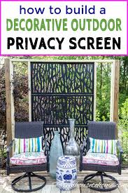 Diy Outdoor Privacy Screen How To