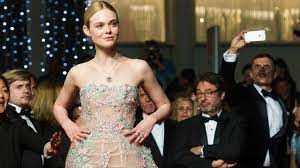 elle fanning recreates prom at cannes